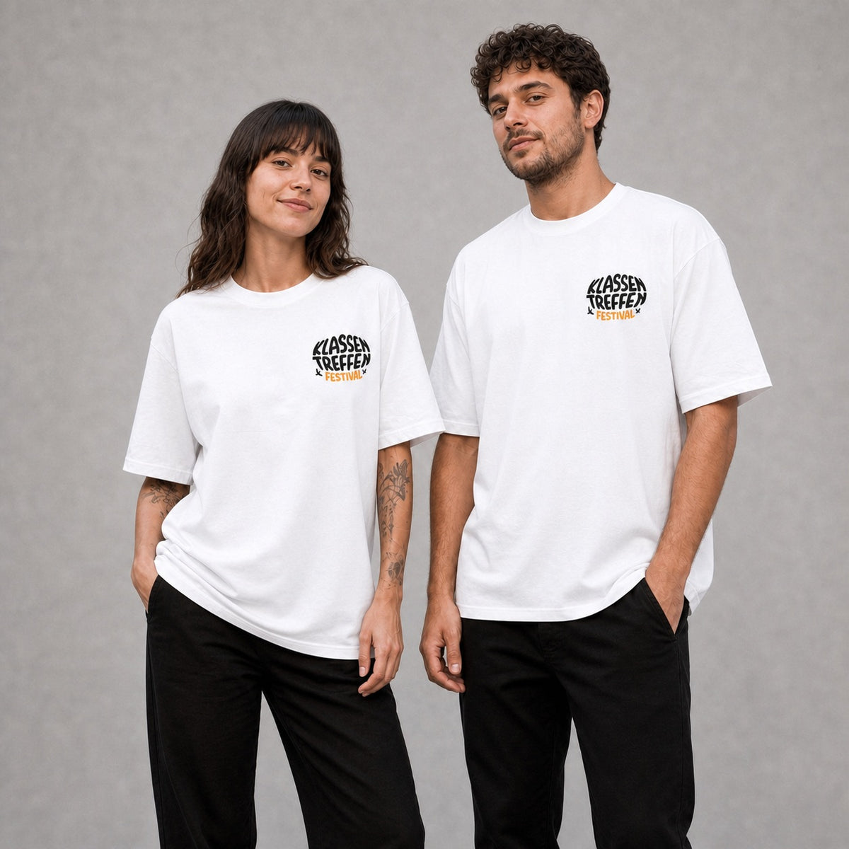 Klassentreffen Festival 2026 - Unisex Lineup T-Shirt (weiß)