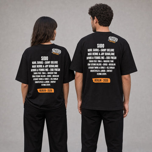Klassentreffen Festival 2026 - Unisex Lineup T-Shirt (schwarz)