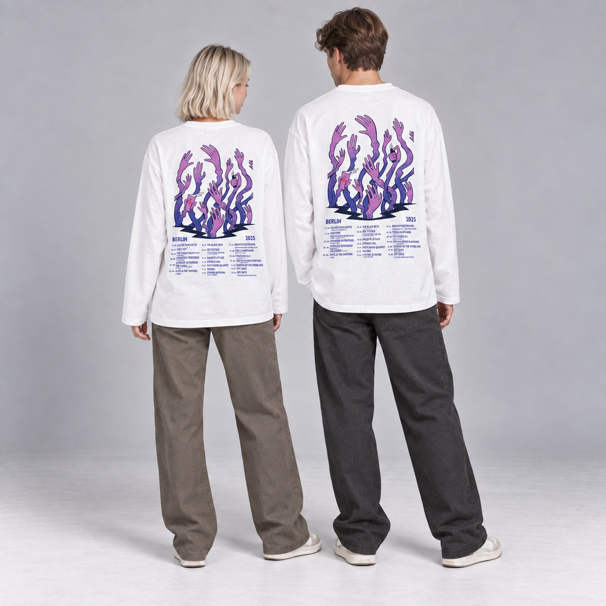 Citadel Music Festival 2025 - Unisex Oversize Longsleeve (weiß/pink)