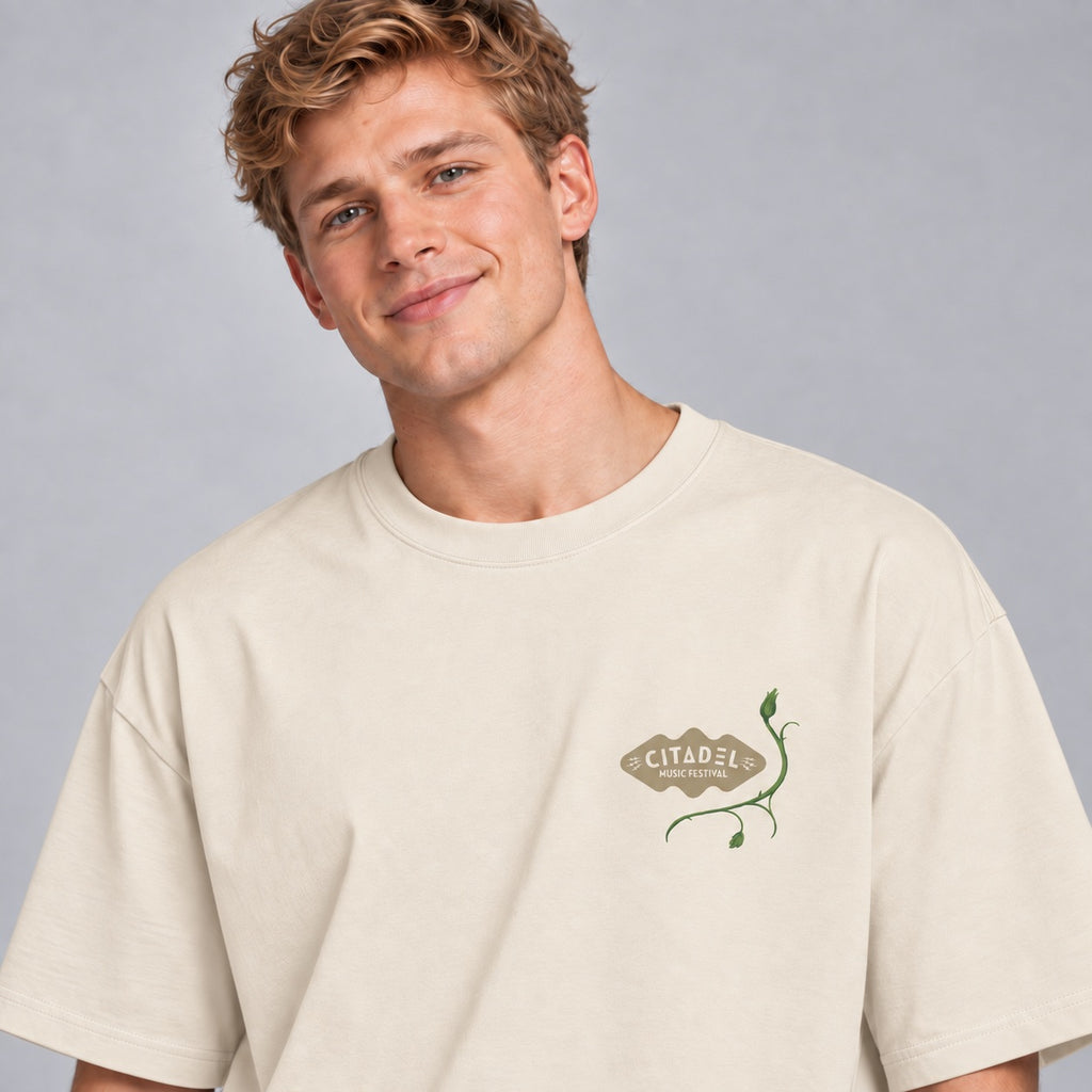 Citadel Music Festival 2026 - Unisex Oversize T-Shirt (Sand)