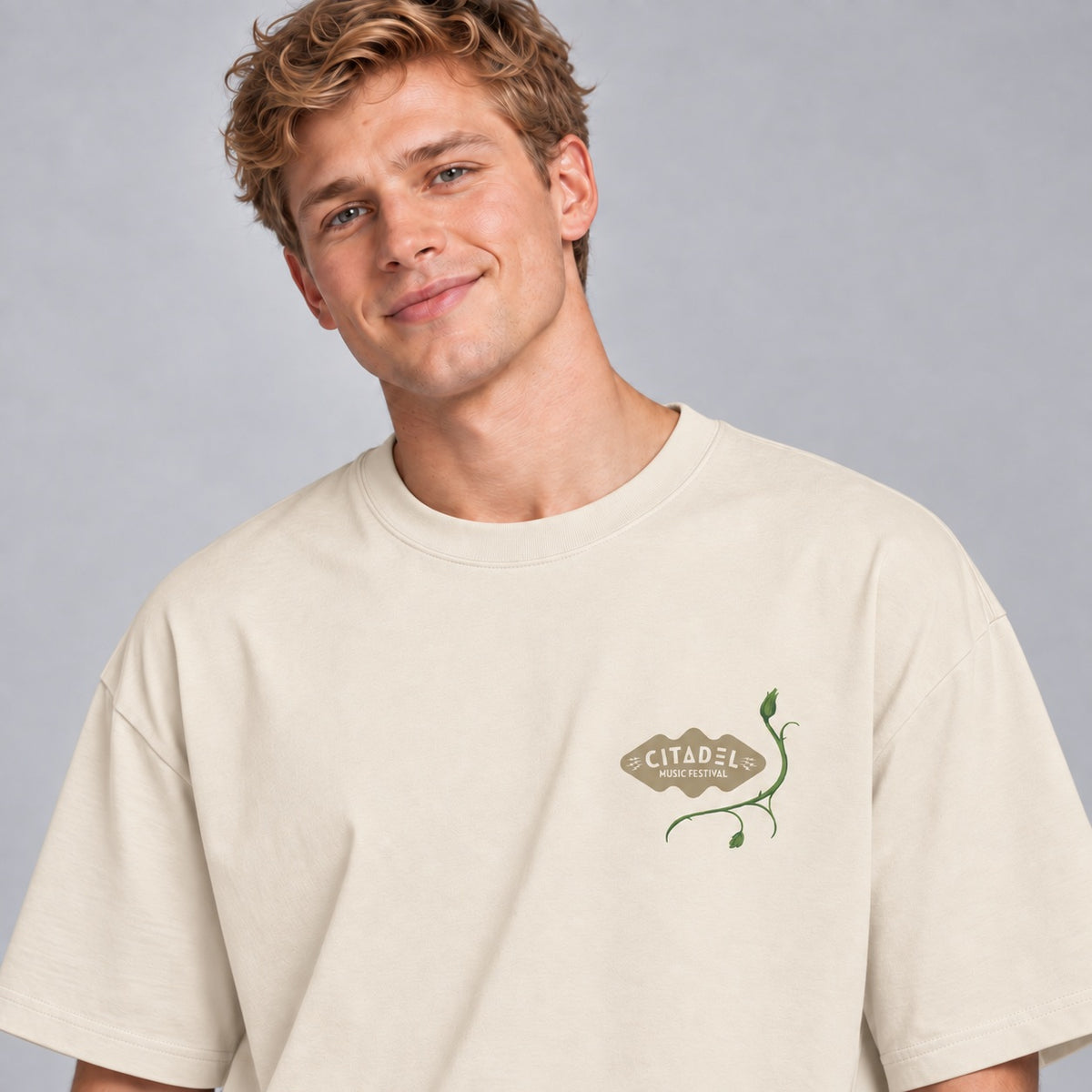 Citadel Music Festival 2026 - Unisex Oversize T-Shirt (Sand)