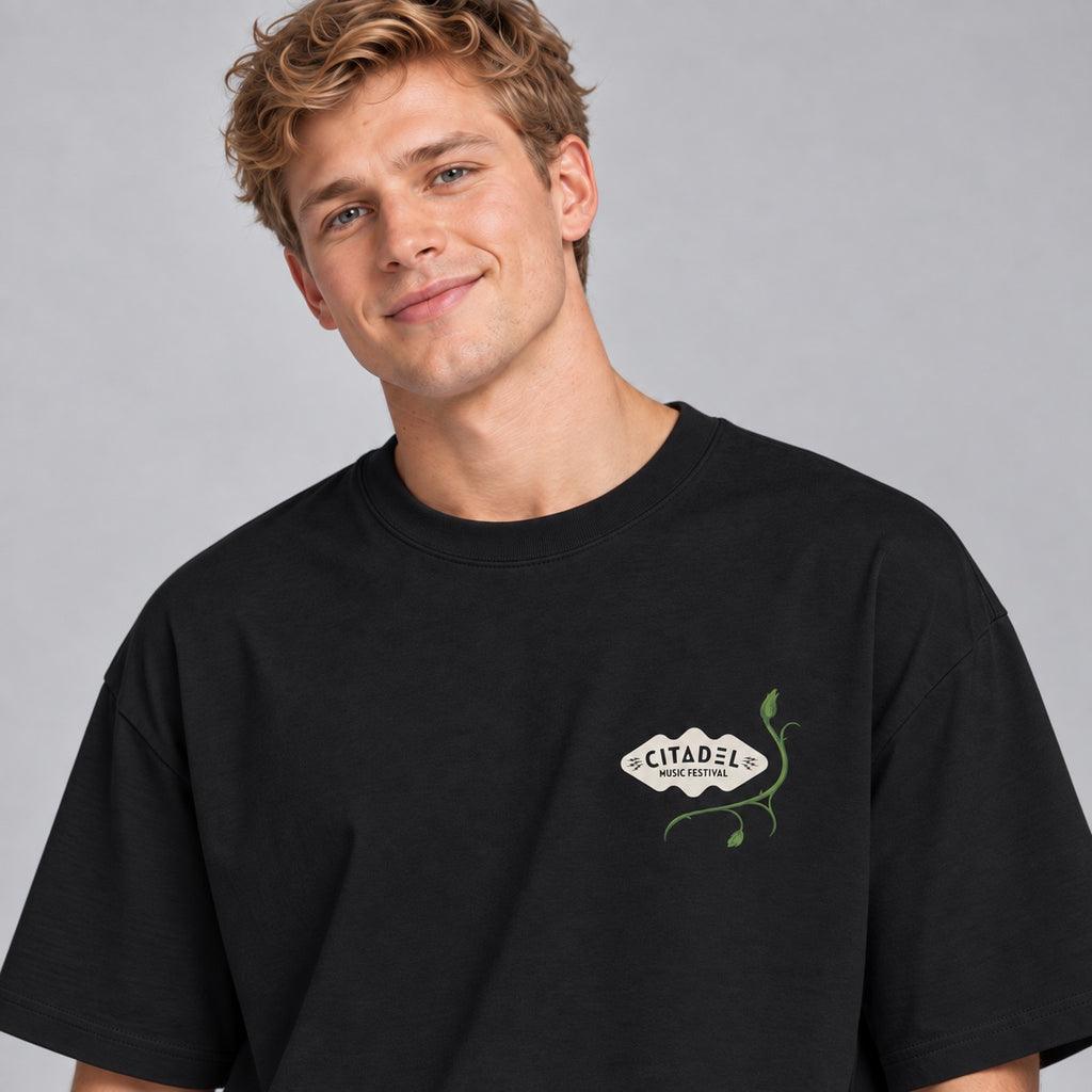 Citadel Music Festival 2026 - Unisex Oversize T-Shirt (schwarz)