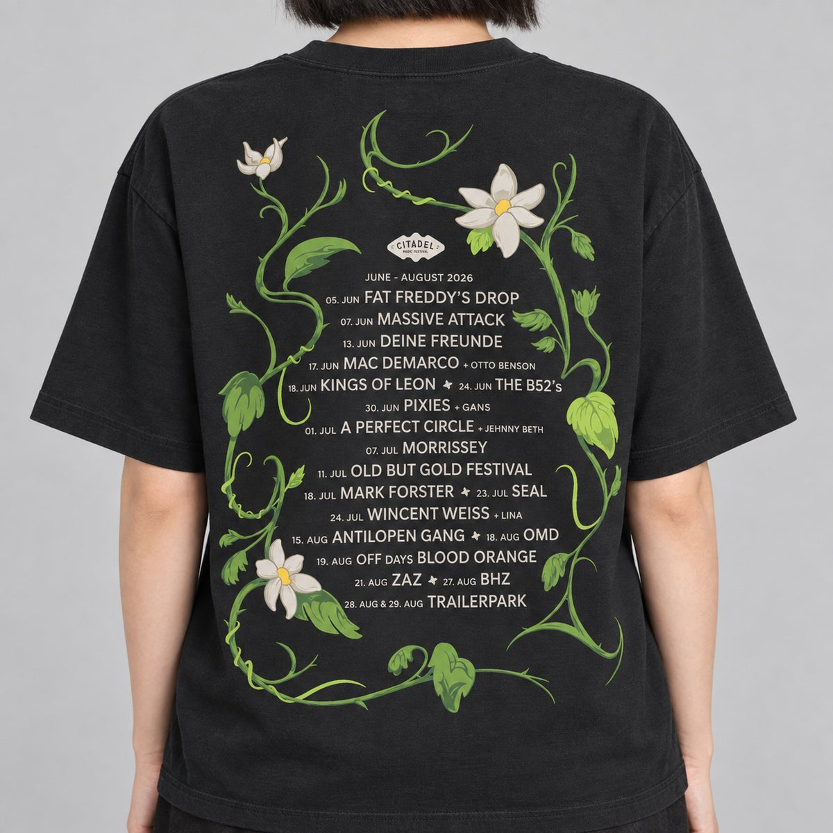 Citadel Music Festival 2026 - Unisex Oversize T-Shirt (schwarz)