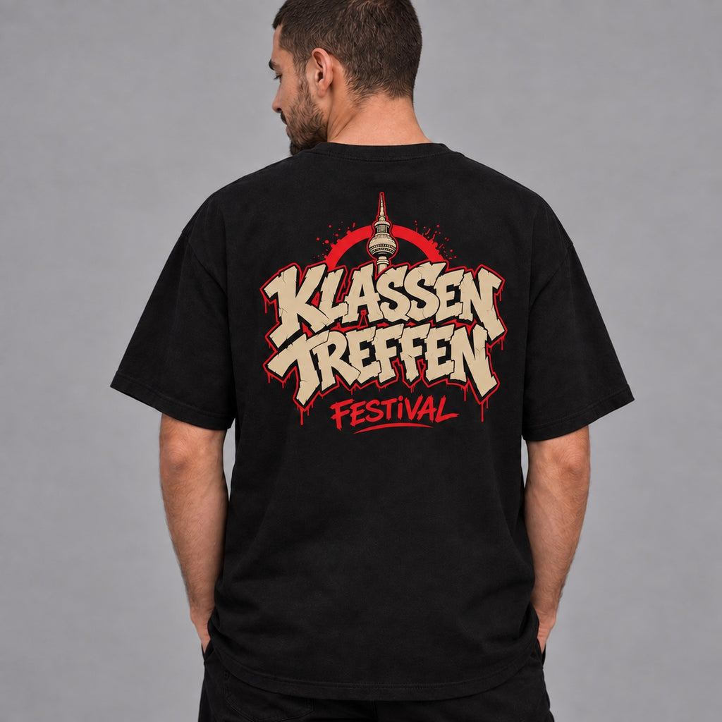 Klassentreffen Festival Limited Red - Unisex T-Shirt (schwarz)