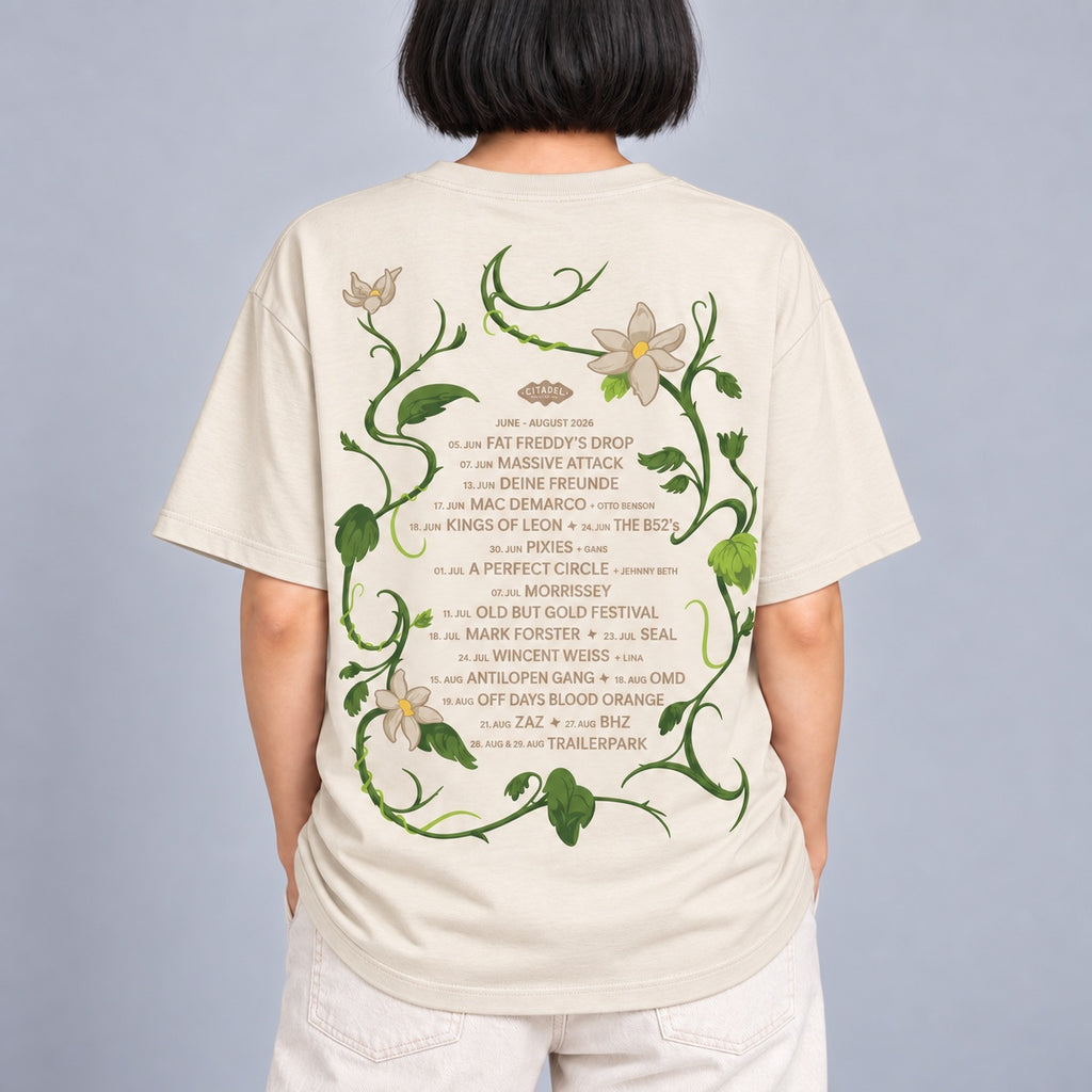 Citadel Music Festival 2026 - Unisex Oversize T-Shirt (Sand)