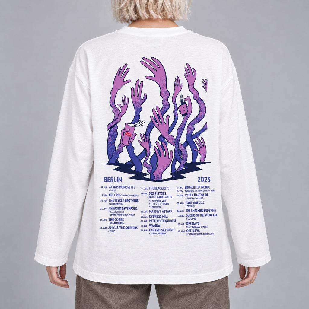 Citadel Music Festival 2025 - Unisex Oversize Longsleeve (weiß/pink)