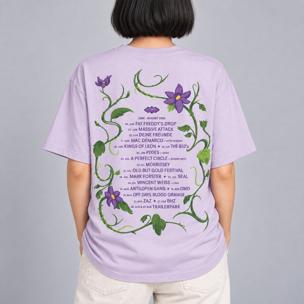 Citadel Music Festival 2026 - Unisex Oversize T-Shirt (Lilac)